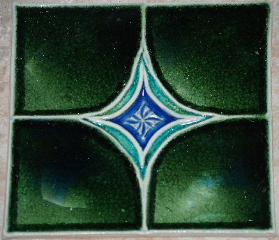 Green and Blue Glass Tiles