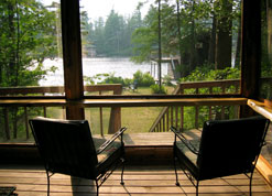 Screened Porch View 