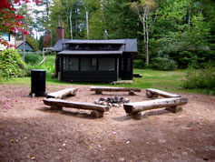 Firepit in Front of Heron